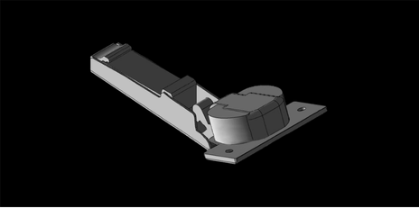 3D Design of Furniture Hinge (2)