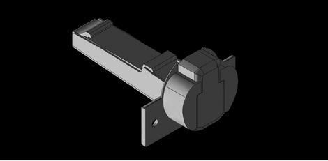 3D Design of Furniture Hinge (3)